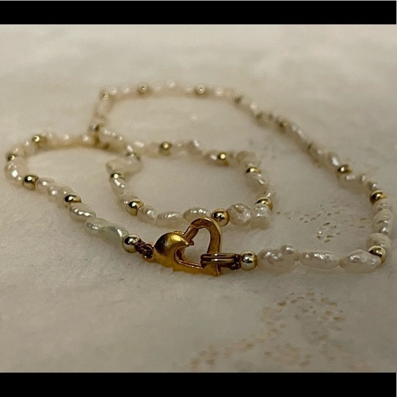 GENUINE fresh water pearl necklace with ghw - Picture 4 of 7